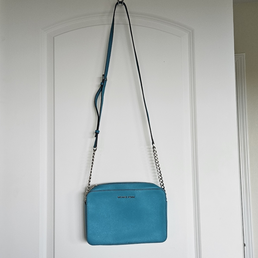 Michael Kors Teal Crossbody Bag - Picture 3 of 5